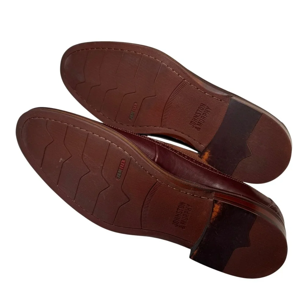 Johnston & Murphy Warner Wingtip Oxford Brown Suede Leather Shoes Men's 11 M‎